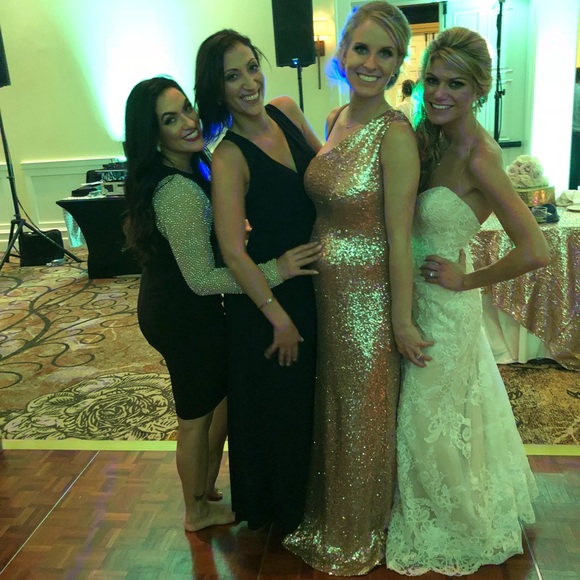 Christina Wu rose gold bridesmaid dress - Picture 6 of 7